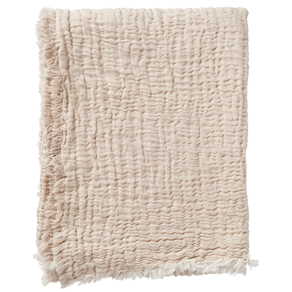 Klippan Klippan Duo Organic Cotton/Linen Blanket, Beige