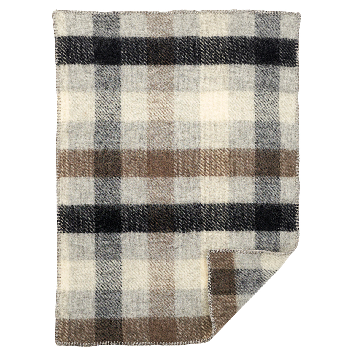 Klippan Gotland Wool Baby Blanket, Multi Grey