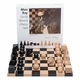 Authentic Man Ray Wood Chess Board & Pieces