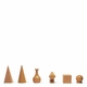 Authentic Man Ray Wood Chess Board & Pieces