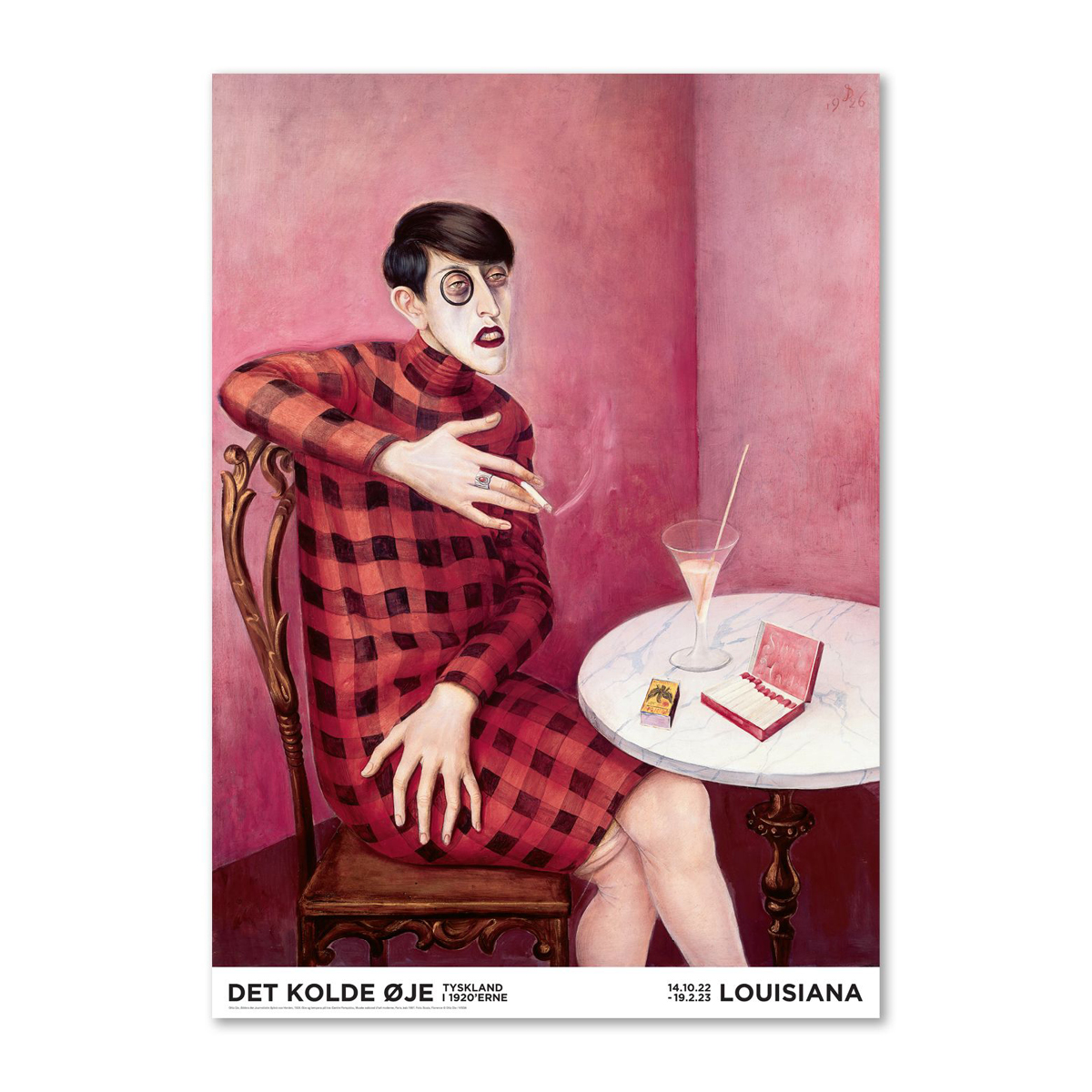 Louisiana Design Butik Otto Dix Bildnis der Journalistin Sylvia von Harden (1926)
