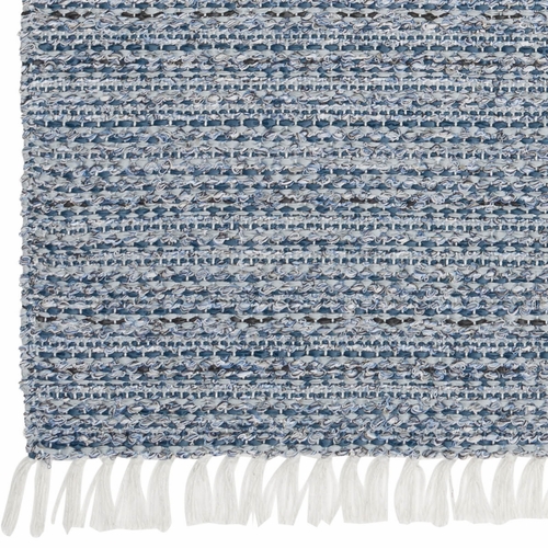 HRD Swedish Rugs Svea Indoor / Outdoor Swedish Woven Rugs, Blue