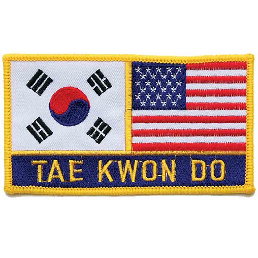 2 FLAG TAE KWON DO PATCH 3