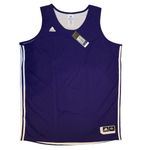 ADIDAS PURPLE WHITE REVERSIBLE JERSEY