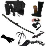 COMPLETE NINJA SET WITH STEEL SWORD
