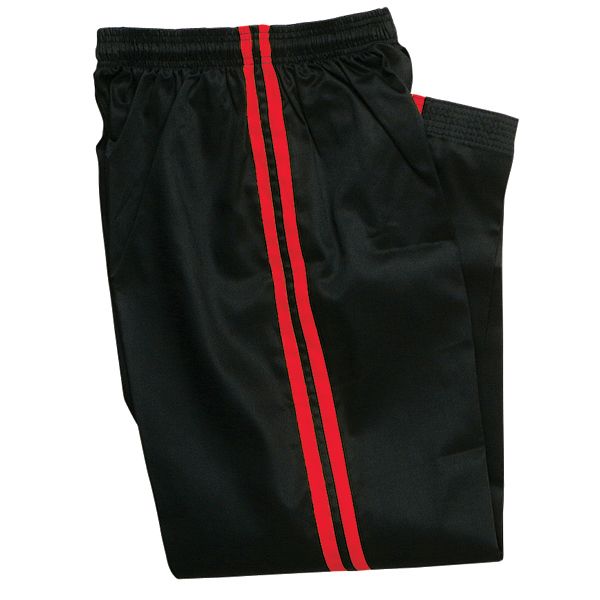 DEMO TEAM PANTS, BLACK with RED STRIPE on sale starting at 20.85