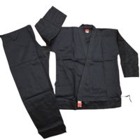 8.5 OZ GTMA BLACK 100% COTTON KARATE UNIFORM