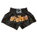 GTMA KICK BOXING SHORTS BLACK-ORANGE XSMALL