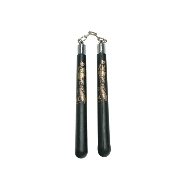 ヌンチャク　ハードコア　XL HARD RUBBER NUNCHAKU BLACK on sale only $19.95