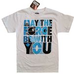STAR WARS MAY THE FORCE BE WITH YOU WHITE TSHIRT