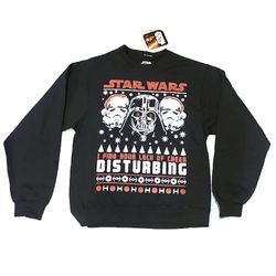 STARWARS DARK VADER AND FRIENDS CHRISTMAS SWEAT SHIRT SMALL