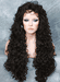 Curly EX Long Wig Dark Brown