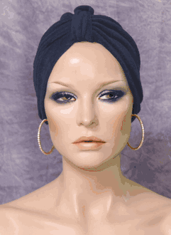 Terry Chemo Turban-Navy