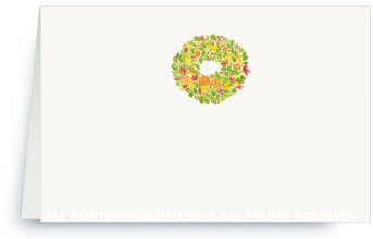 Autumn Wreath - Holiday Place Cards