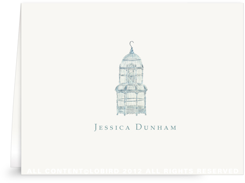 Balinese Bird Cage -Folded Note Cards