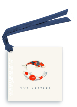 Double Koi - Gift Tag