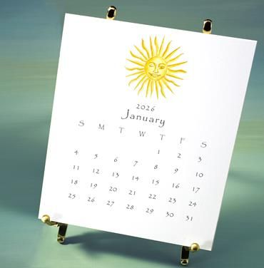 favorites easel calendar