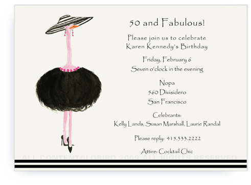 French Ostrich - Gigi - Invitations
