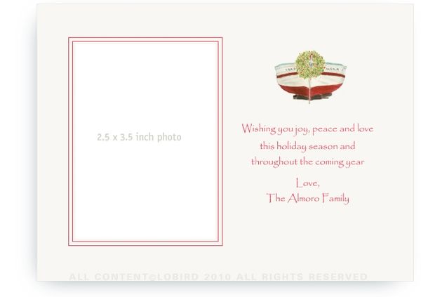 Holiday Boat - Photo Greeting Cards