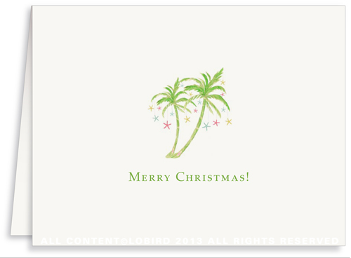 Holiday Greeting Card- Holiday Palm 2