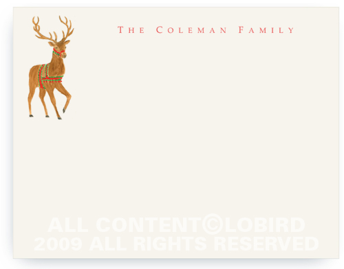 Holiday Reindeer - Note cards