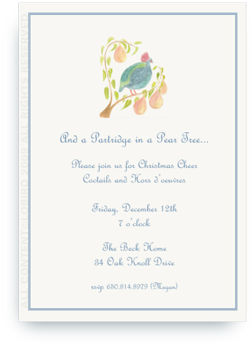 Partridge in a Pear Tree - Invitations
