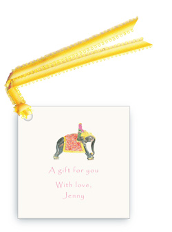 Princess Riding Elephant - Gift Tags