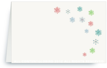 Snowflakes - Place Cards