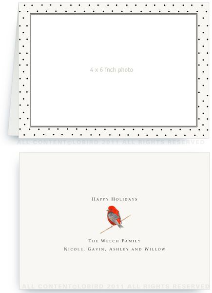 Swiss Black Dots - Photo Greeting Cards