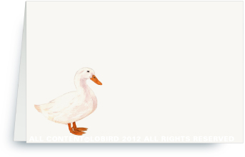 White Duck - Place Cards