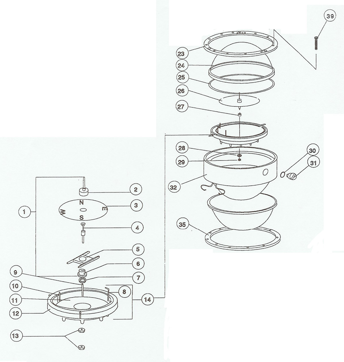 DanforthRule New Style 5" Constellation Parts 1986Present