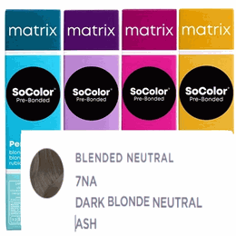 Matrix SoColor Pre-Bonded Permanent Hair Color 7NA DARK BLONDE NEUTRAL ASH
