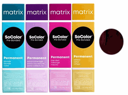 Matrix SoColor Pre-Bonded Permanent Hair Color 3RR DARKEST BROWN RED