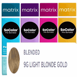 Matrix SoColor Pre-Bonded Permanent Hair Color 9G LIGHT BLONDE GOLD