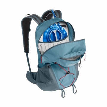 Camelbak Womens Fourteener 24 Hydration Hiking Pack with Crux 3L Reservoir Smoke Blue/Fiery Coral