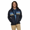 Cotopaxi Mens Fuego Down Hooded Jacket Carbon Stripes