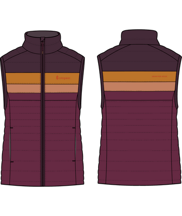 Cotopaxi Womens Fuego Down Vest Blackberry And Jam