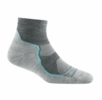 Darn Tough Womens Light Hiker Quarter Lightweight Hiking Sock Slate Darn Tough Womens Light Hiker Quarter Lightweight Hiking Sock Slate