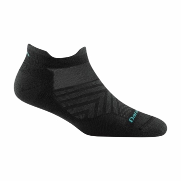 Darn Tough Womens Run No Show Tab Cushioned Ultra-Lightweight Running Socks Black