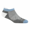 Darn Tough Womens Run No Show Tab Cushioned Ultra-Lightweight Running Socks Silver