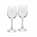 Denison 14 oz Campus Crystal Etched Wine Glass Set of 2