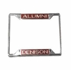 Denison Alumni Metal License Plate Holder Denison Alumni Metal License Plate Holder