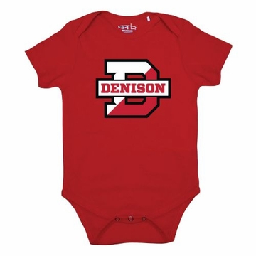 Denison Baby Otis Onesie Split D Red