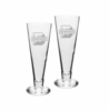 Denison Campus Crystal Classic Pilsner Glasses Set of 2