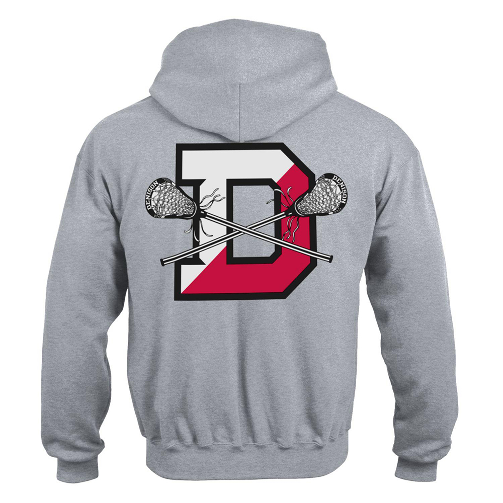 Denison Champion Lacrosse Powerblend Hoodie Grey