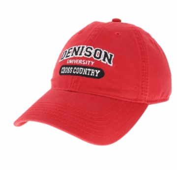 Denison Legacy Classic Cross Country Hat Red