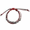 Denison Corded Bracelet Red/ White/ Black