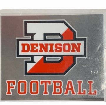 Denison Football Car Decal