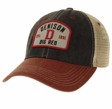 Denison Legacy Trucker Hat Black/ Cardinal