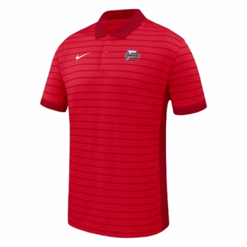 Denison Mens Nike Victory Polo Stripe Red